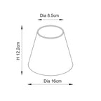 118073 Lille & Ikat 16cm 2 Light Pendant Black