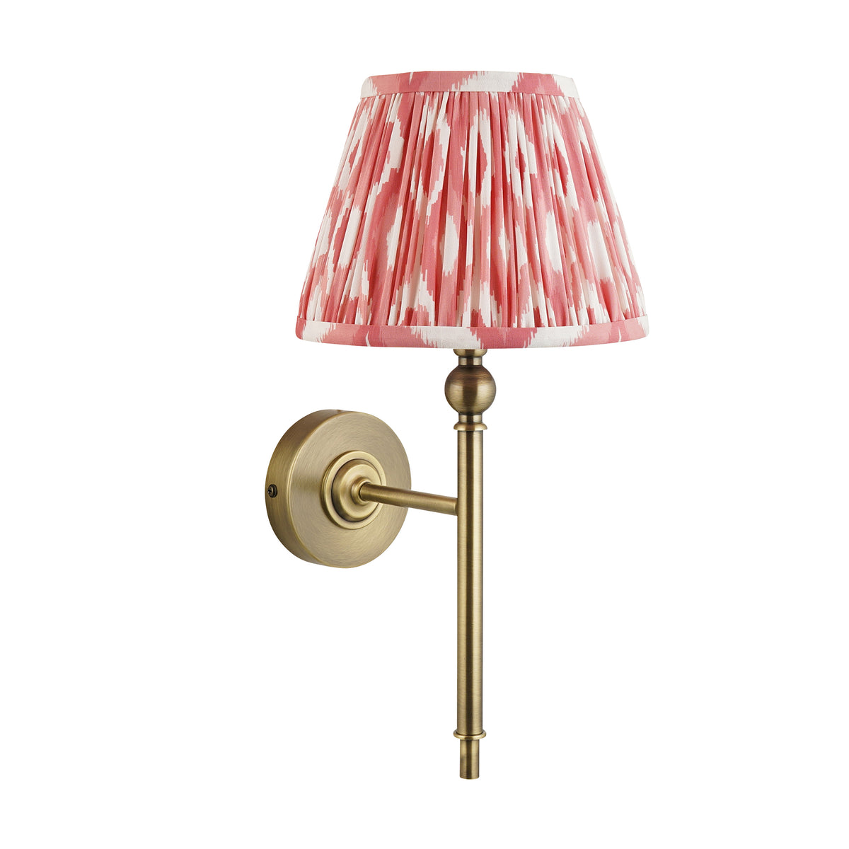 118109 Lille & Ikat 20cm Wall Light Brass Pink