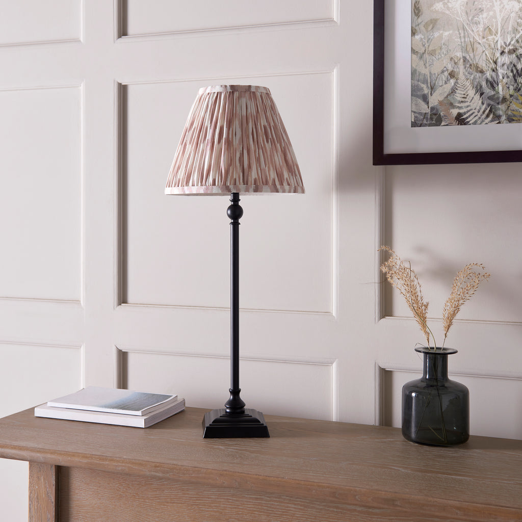118135 Lille & Ikat 25cm Table Lamp Black