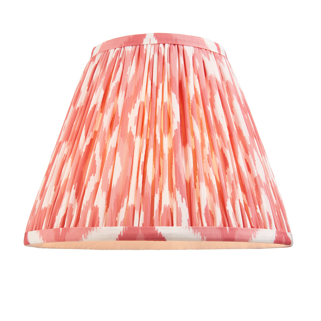 118139 Lille & Ikat 25cm Table Lamp Brass Pink