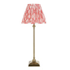 118139 Lille & Ikat 25cm Table Lamp Brass Pink