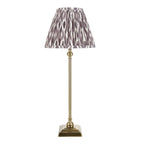 118144 Lille & Ikat 25cm Table Lamp Brass Grey