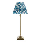 118145 Lille & Ikat 25cm Table Lamp Brass Blue