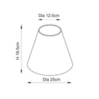 118145 Lille & Ikat 25cm Table Lamp Brass Blue