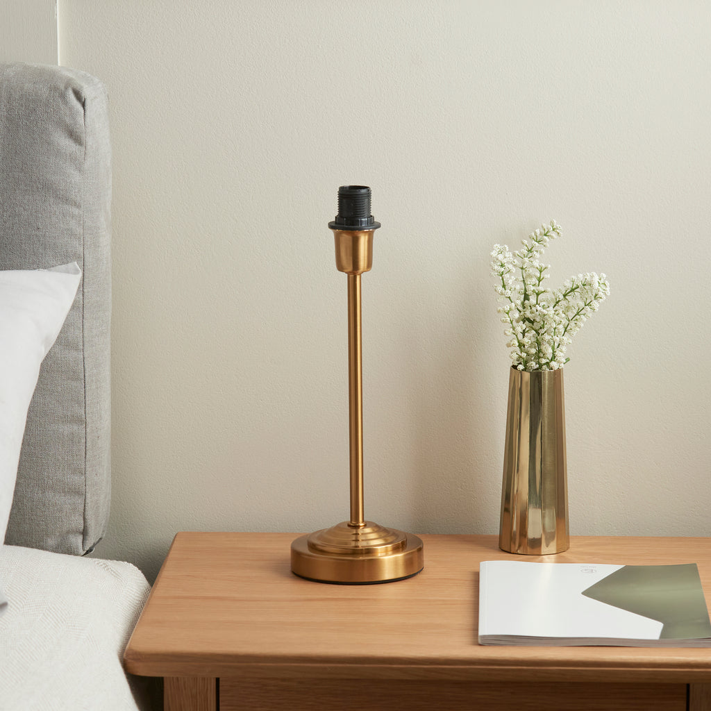 118533 Rise Base Only Table Lamp Brushed Brass (S)
