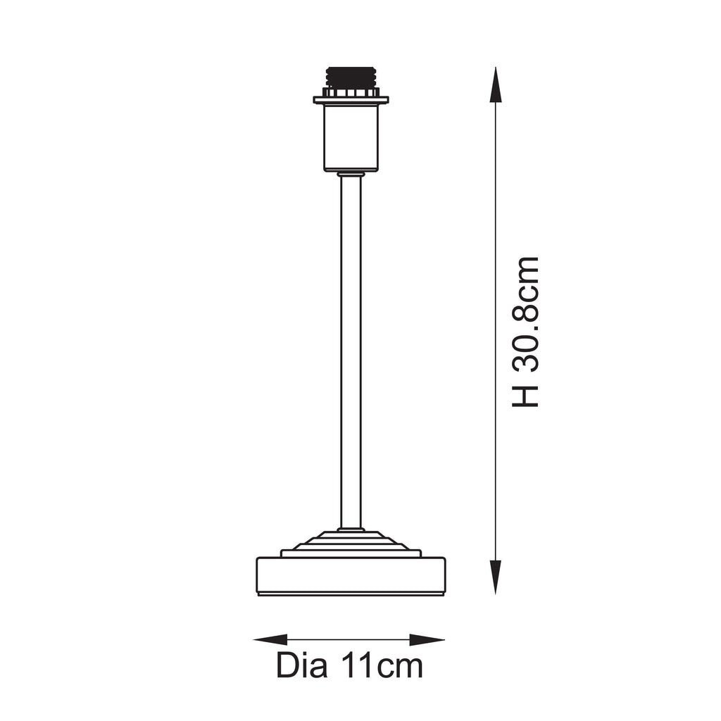 118533 Rise Base Only Table Lamp Brushed Brass (S)