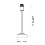 118533 Rise Base Only Table Lamp Brushed Brass (S)