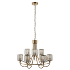 118934 Berenice 9 Light Pendant Brass