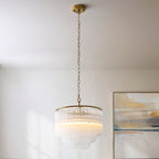 119107 Montpellier 3 Light Pendant Brass
