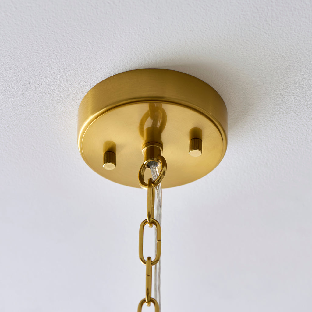 119108 Montpellier 6 Light Pendant Brass
