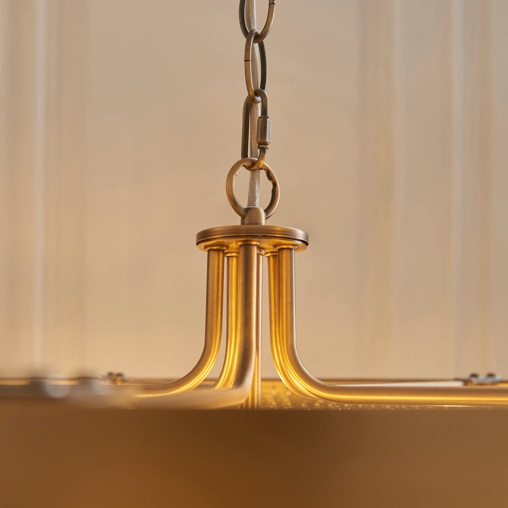 119110 Clermont 5 Light Pendant Brass
