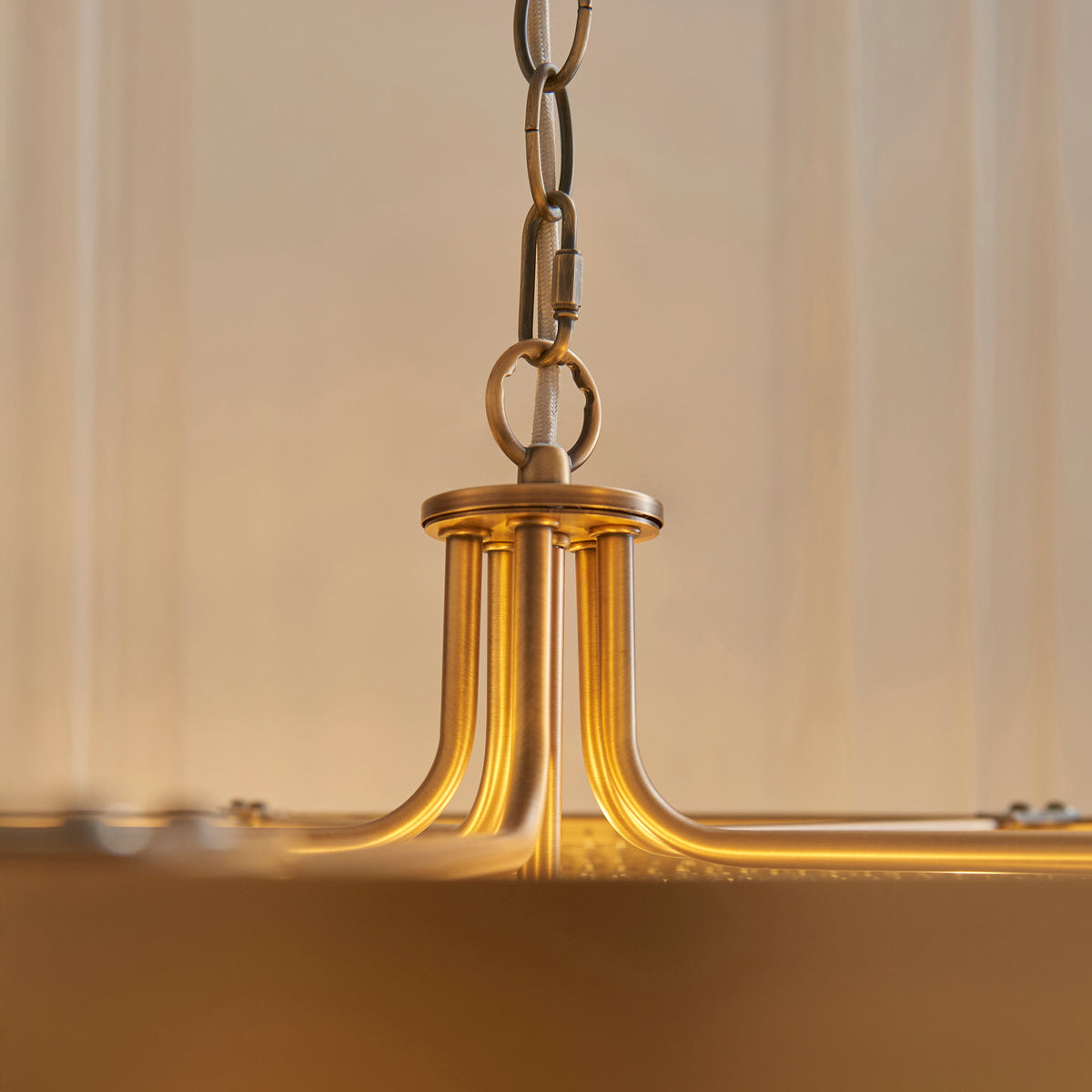 119110 Clermont 5 Light Pendant Brass