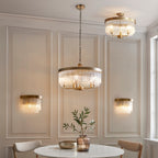 119110 Clermont 5 Light Pendant Brass