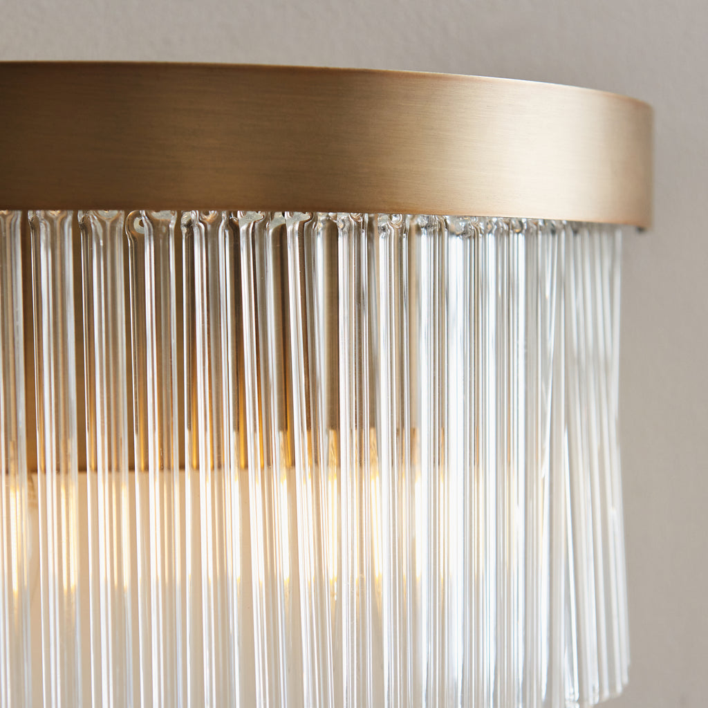 119125 Clermont 2 Light Wall Light Brass