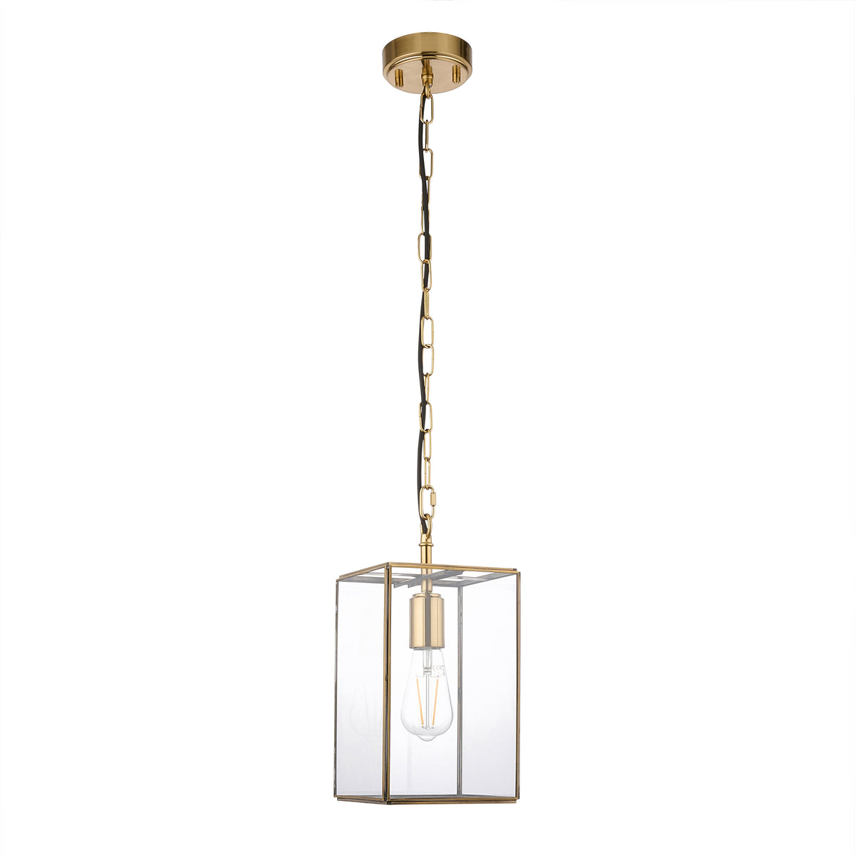 119142 Hammond Pendant Brass