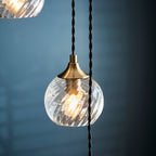 119435 Allegra 5 Light Pendant Brass