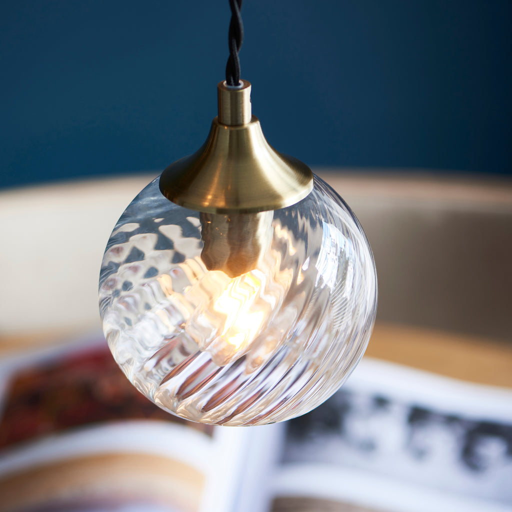 119435 Allegra 5 Light Pendant Brass
