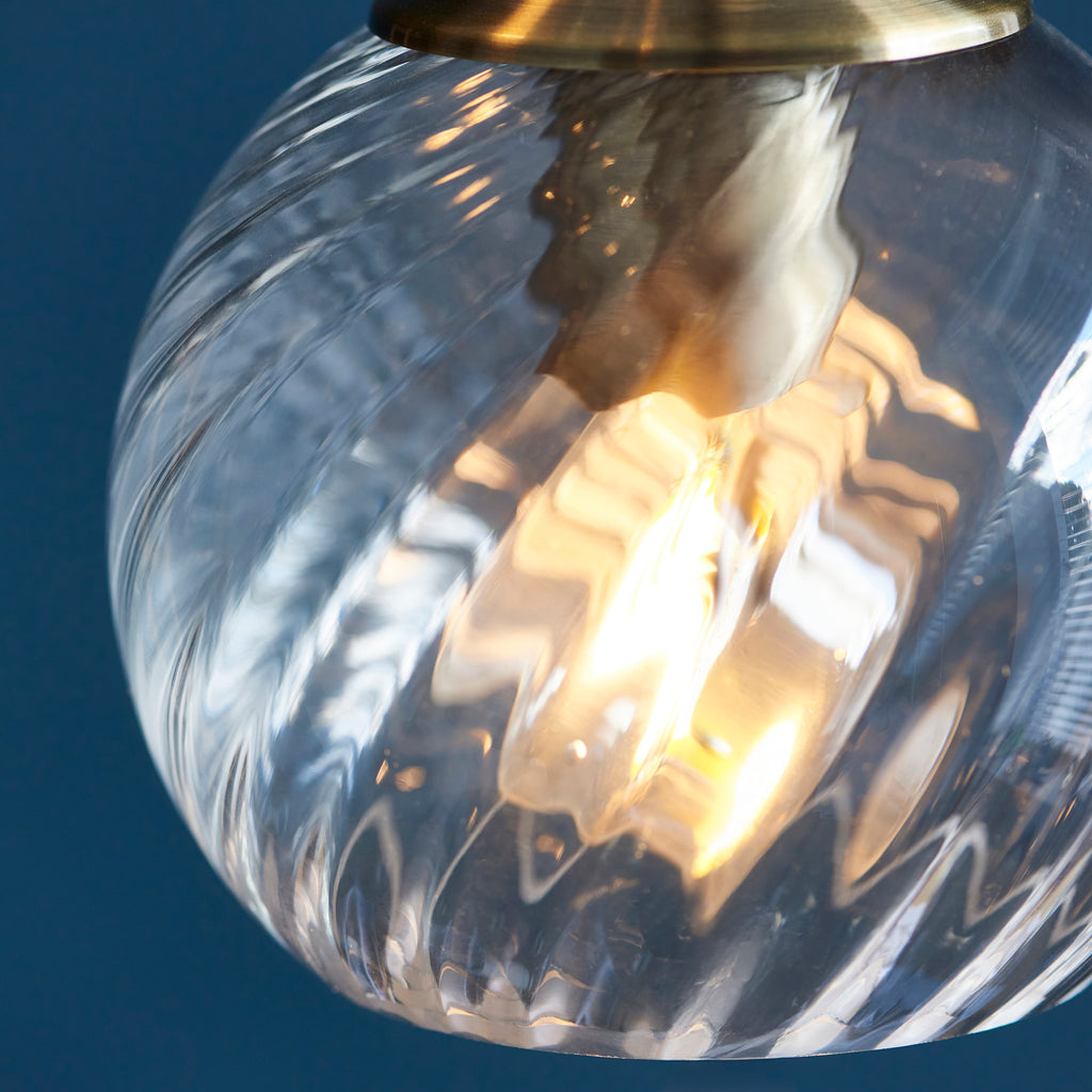 119435 Allegra 5 Light Pendant Brass