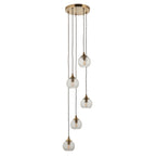 119435 Allegra 5 Light Pendant Brass
