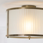 119457 Ridgeton Flush Ceiling Light Brass
