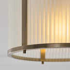 119457 Ridgeton Flush Ceiling Light Brass