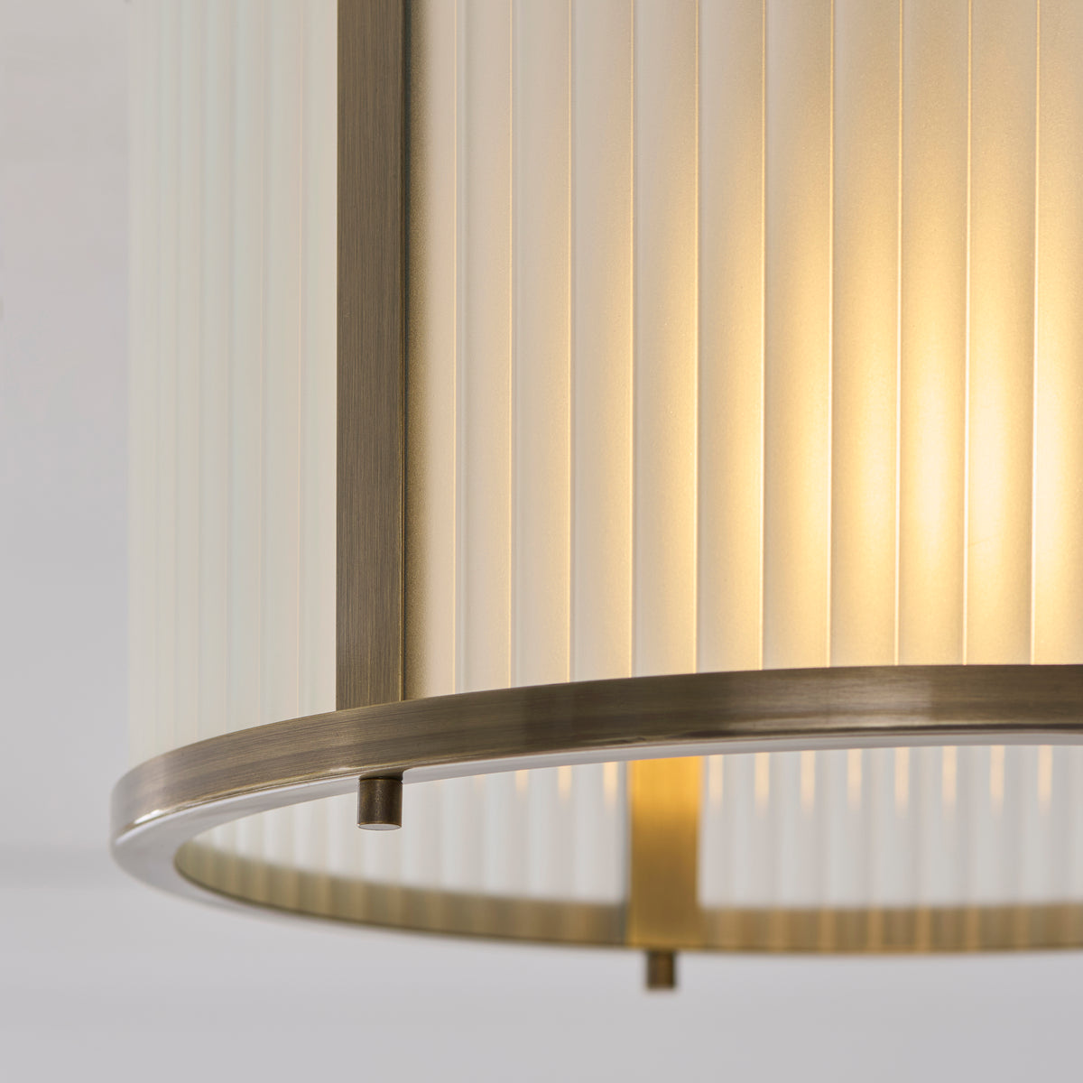 119457 Ridgeton Flush Ceiling Light Brass