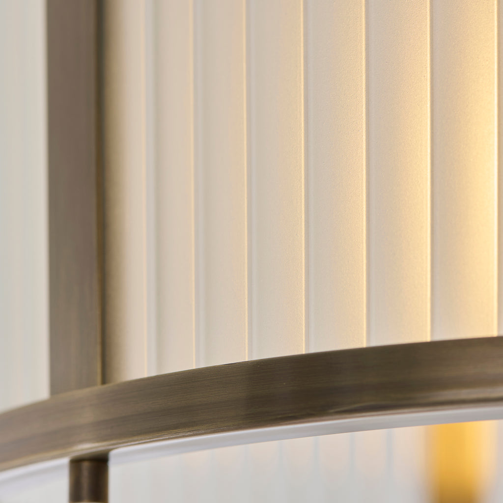 119457 Ridgeton Flush Ceiling Light Brass