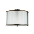119457 Ridgeton Flush Ceiling Light Brass