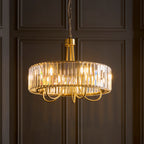 119610 Visconti 5 Light Pendant Brass