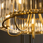 119610 Visconti 5 Light Pendant Brass