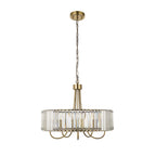 119610 Visconti 5 Light Pendant Brass