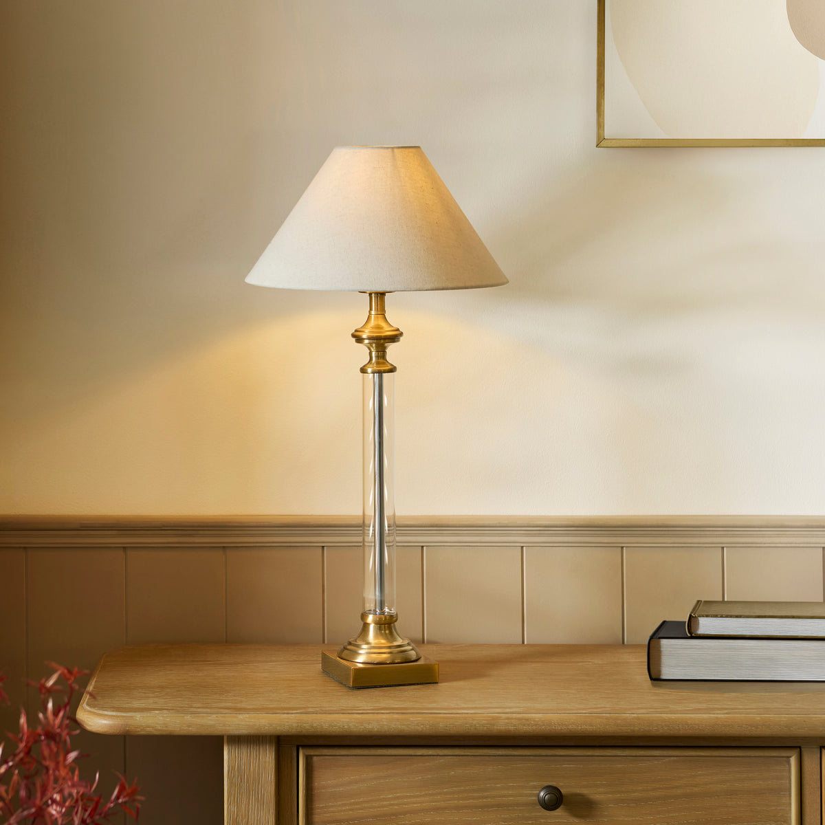 119972 Avebury & Avalon 31cm Table Lamp Brass