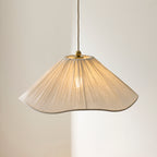 120005 Isabella Pendant Brass White