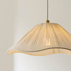 120005 Isabella Pendant Brass White
