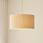 120011 Noah Pendant Cream Brass