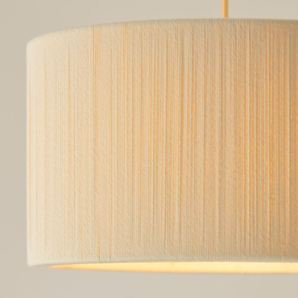 120011 Noah Pendant Cream Brass