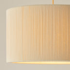 120011 Noah Pendant Cream Brass