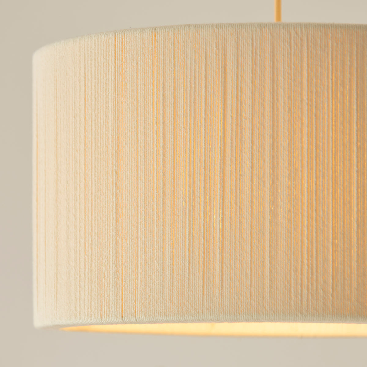 120011 Noah Pendant Cream Brass