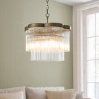 120024 Lucille 3 Light Pendant Brass