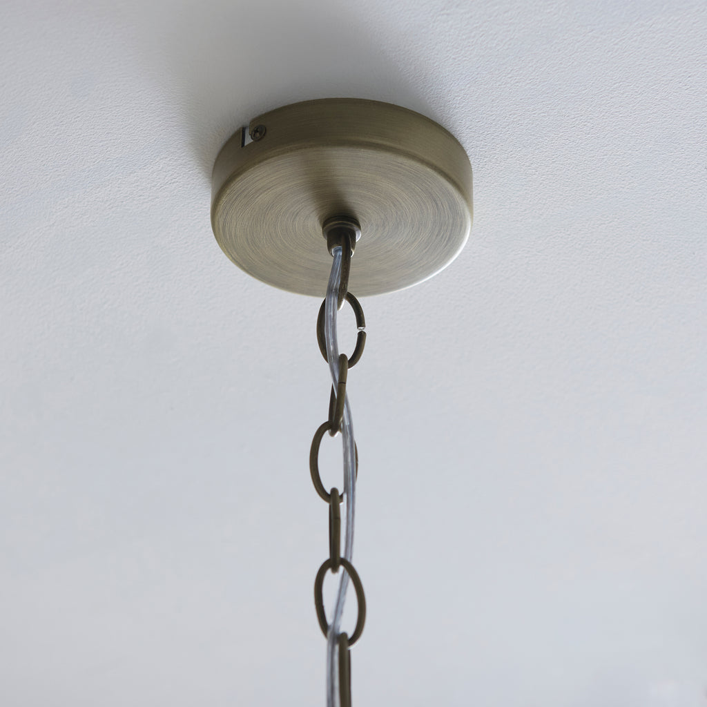 120024 Lucille 3 Light Pendant Brass