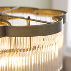 120025 Lucille 5 Light Pendant Brass