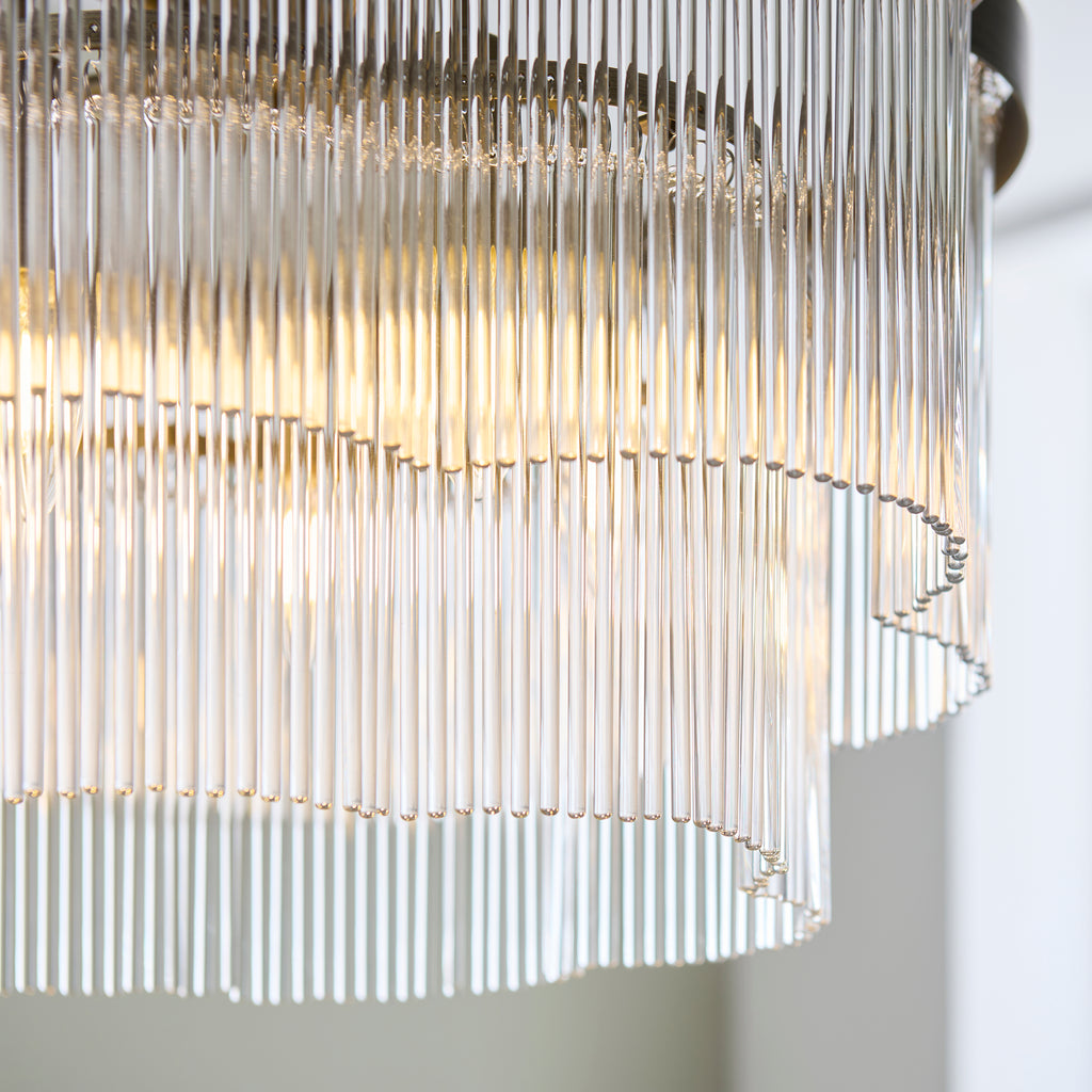 120025 Lucille 5 Light Pendant Brass