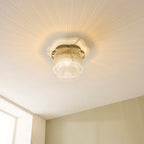 120065 Lucille Flush Ceiling Light Brass