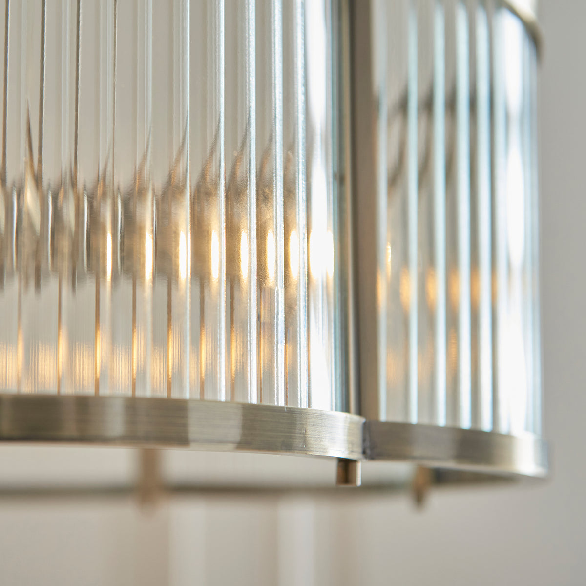 120090 Ridgeton Scallop 3 Light Pendant Brass