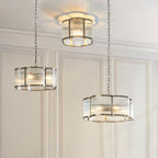 120090 Ridgeton Scallop 3 Light Pendant Brass