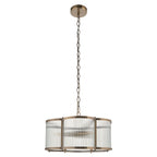 120090 Ridgeton Scallop 3 Light Pendant Brass