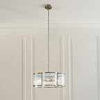 120091 Ridgeton Scallop 5 Light Pendant Brass