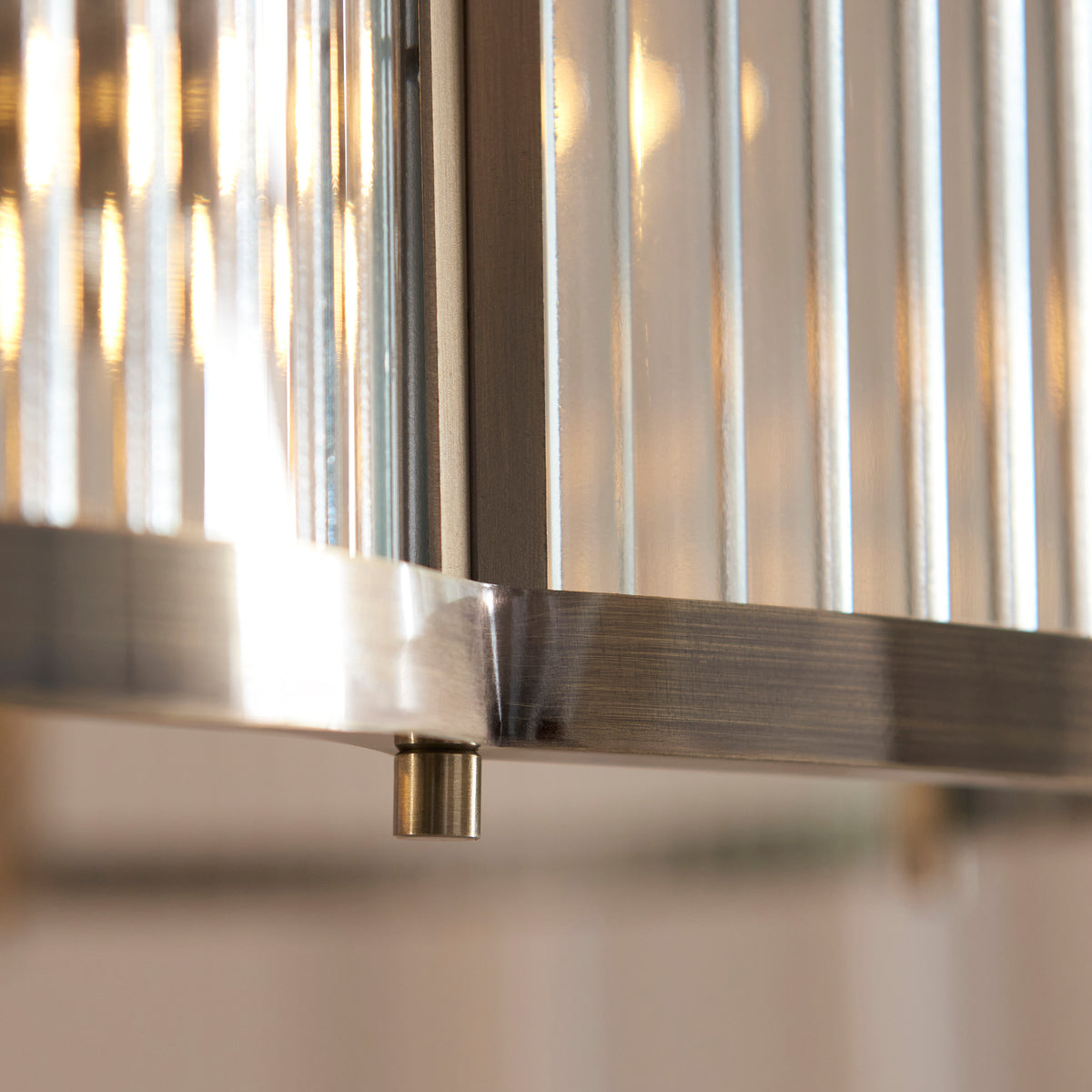 120091 Ridgeton Scallop 5 Light Pendant Brass