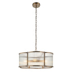 120091 Ridgeton Scallop 5 Light Pendant Brass
