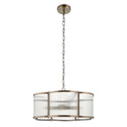 120091 Ridgeton Scallop 5 Light Pendant Brass